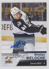 2018-19 Upper Deck AHL Auto Nicolas Meloche #52 Auto 7d2