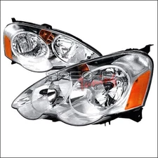 Spec-D Tuning 2LH-RSX02-RS Headlights for 02 to 04 Acura RSX- Chrome - 13 x 2...