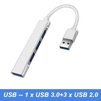 4 Port Multi Splitter USB 3.0 Hub USB Hub Type C Dock Adapter OTG Type C HUB for
