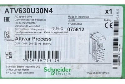 SCHNEIDER Electric ATV630U30N4 Converter 3KW 3HP Altivar Process ATV630 50/60Hz