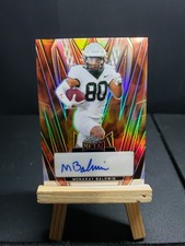 Monaray Baldwin Autograph 2024 Leaf Metal Football Fire Refractor 8/9 Auto SSP