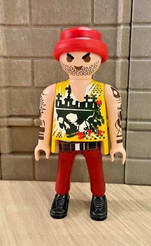 Playmobil male character gangster hippie biker 28 - for CUSTOM RARE VINTAGE