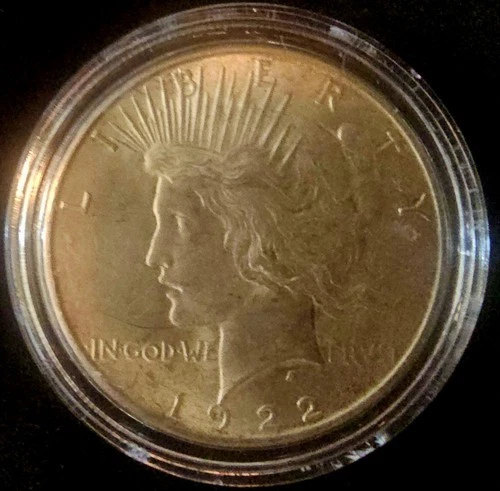 Choice AU/UNC 1922 Peace Silver Dollar - 90% Silver