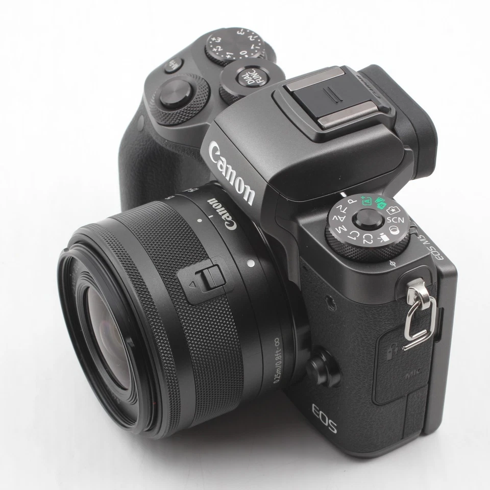 【COMO NUEVA con caja】Cámara digital Canon EOS M5 24,2 MP negra con kit de 15-45 mm de Japón Foto 4 de 4