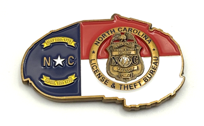 #ad G21 North Carolina DMV Motor Vehicle Police License Theft Bureau Challenge Coin $39.99
