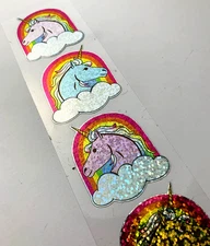 UNICORN PEGASUS HORSE RAINBOW PRIDE MOD sticker decal prism prismatic glitter