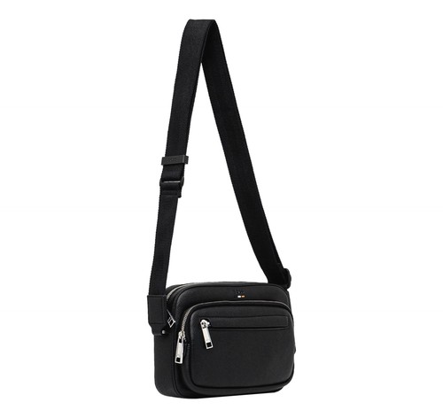 BOSS Sac à Bandoulière Homme avec Logo en Relief Ray Ew Poche 50552623 Noir - Photo 2 sur 5
