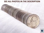NobleSpirit Washington 25c 90% SILVER Face Value= $10 Mixed Date+Mint Marks Roll