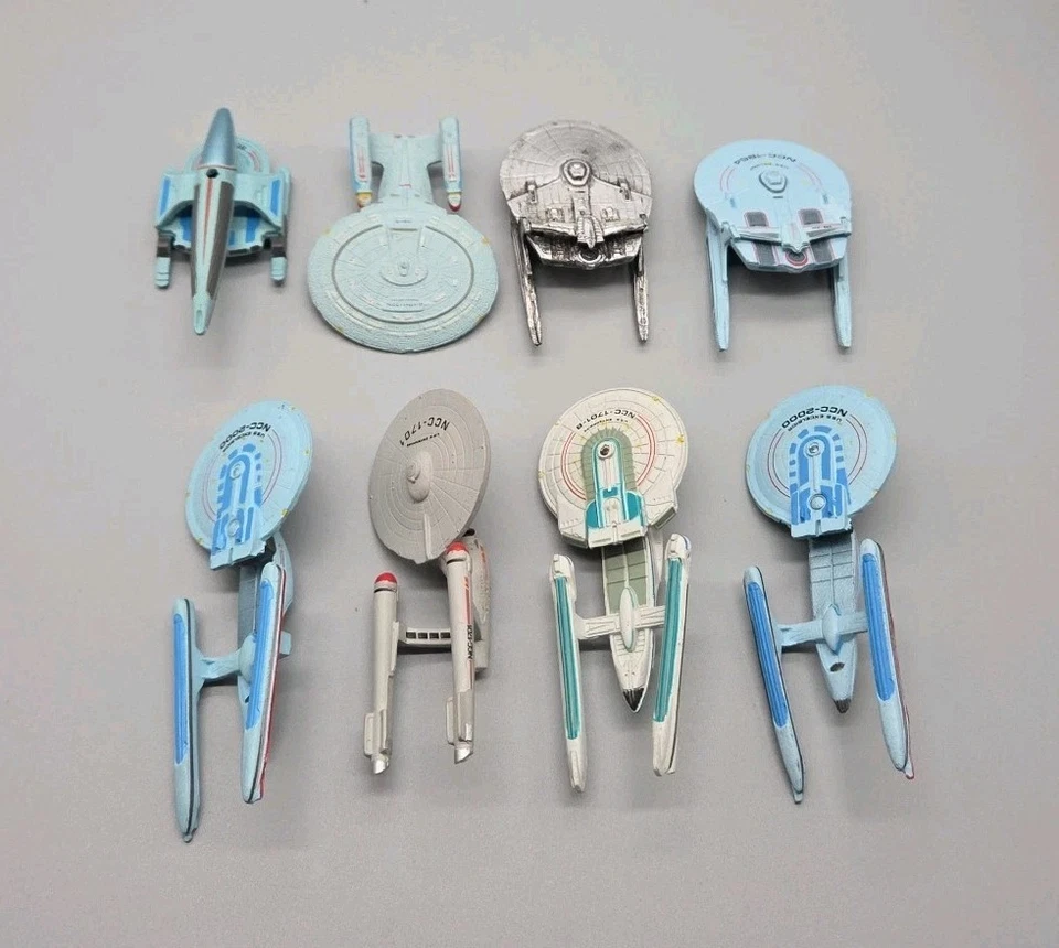 Star Trek U.S.S. Enterprise, U.S.S Excelsior NCC 2000 Galoob Lot Of 8 - Image 3 of 4