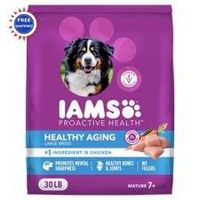 IAMS Proactive Health Healthy Aging Large Breed Dog Food 30 lb Mature Senior 2.33 per pound