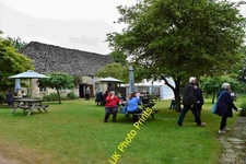 Photo A3 Kelmscott Manor: The tearoom and sitting outside area Eaton Has c2018