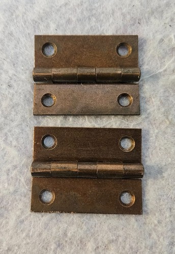 1962 ZENITH MHT-15 Floor Console Stereo Lid Brass HINGES Pair NO Hardware