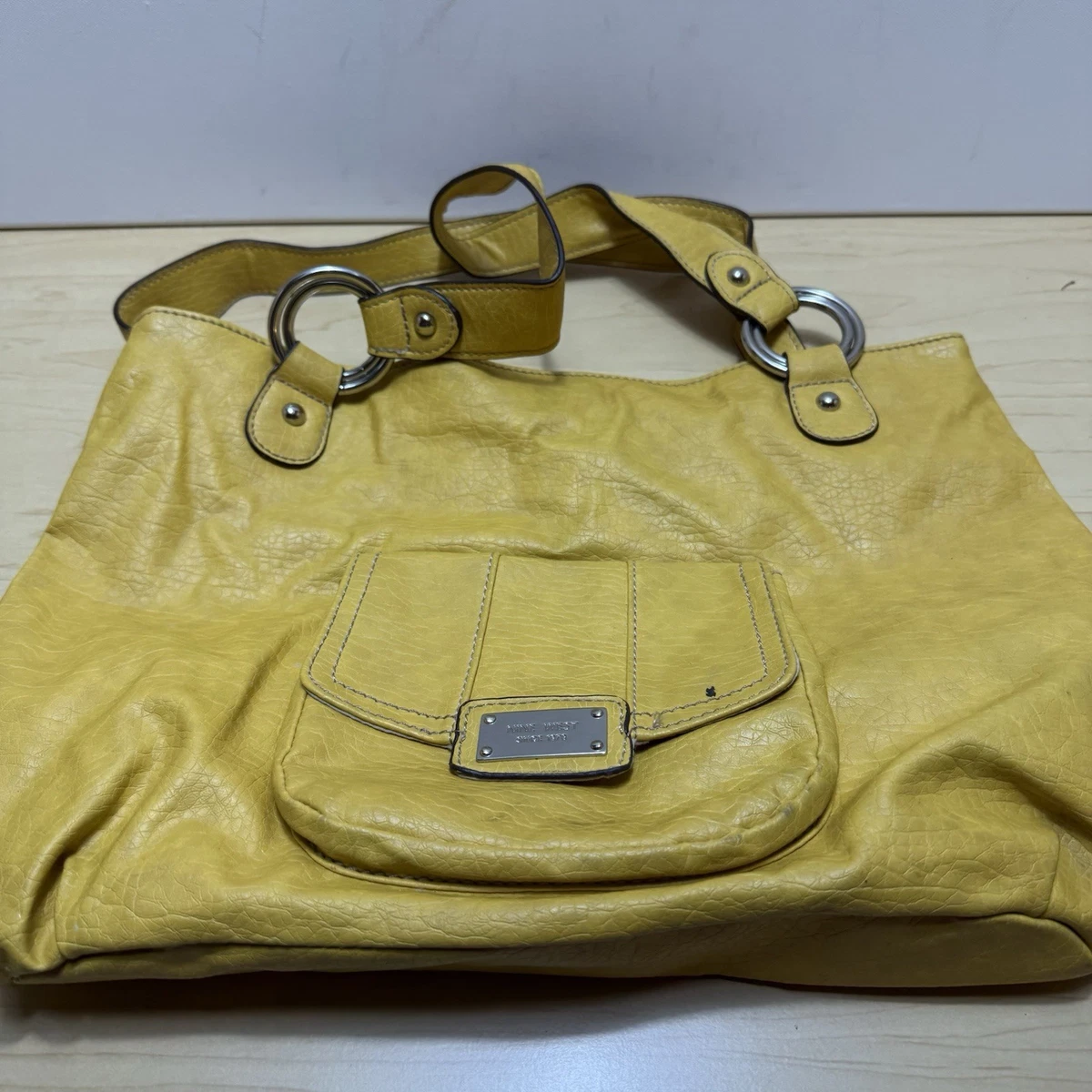 Sac à Main Bandoulière Nine West Neuf Avec étiquettes - Grand Modèle Jaune Et Multicolore, Cuir Synthétique