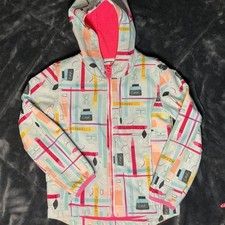 Cat Jack School Time Zip Up Raincoat with Hood Kid's Size 6 W/ Inner Pockets