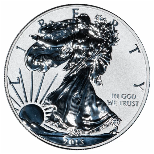 2013W Reverse Proof 1 Oz American Silver Eagle $1 Raw