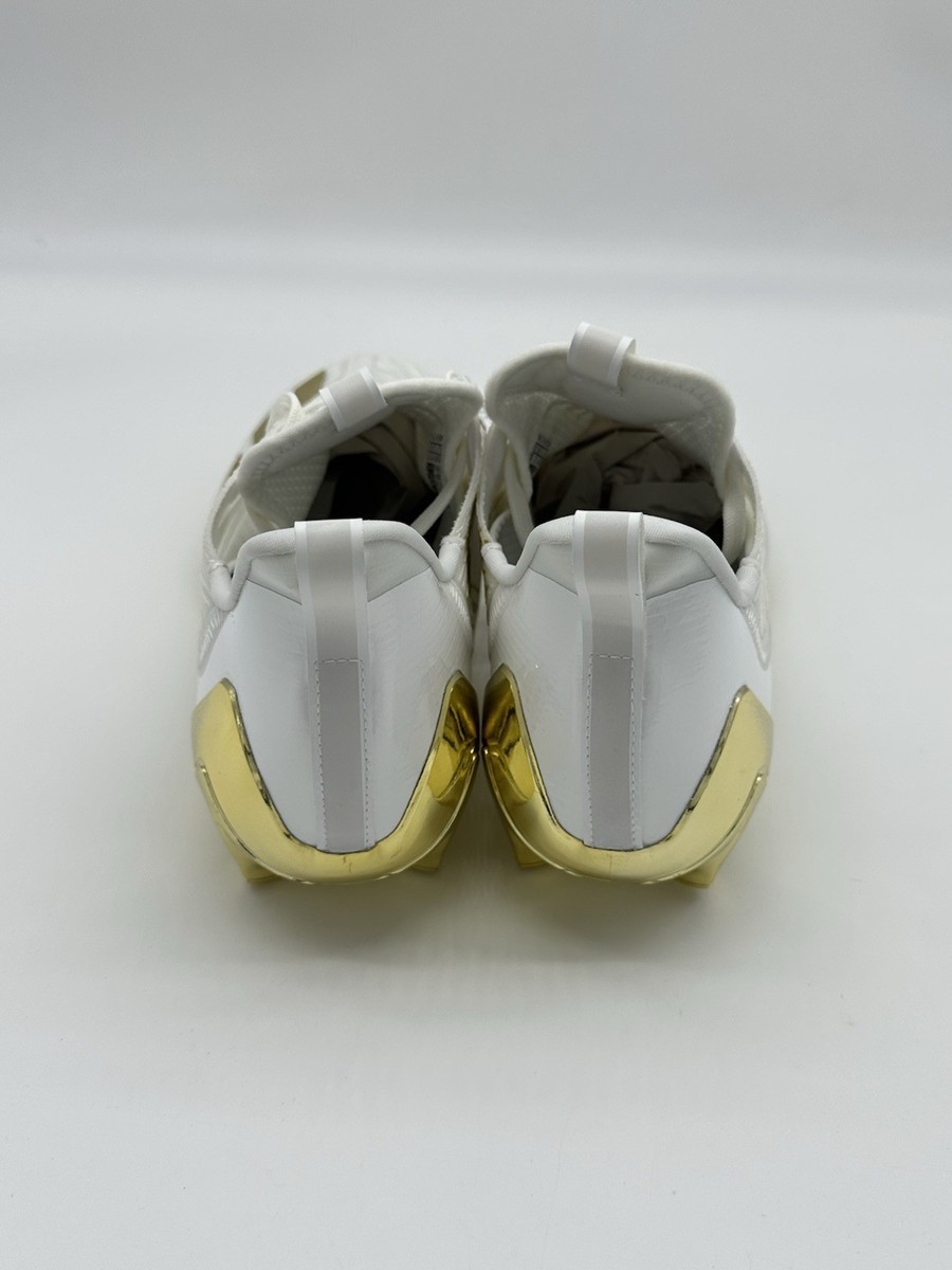 Adidas Adizero Men's Size 12.5 Football Cleats White Gold Metallic