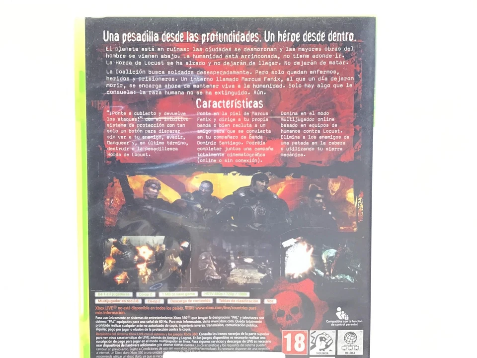 JUEGO XBOX 360 GEARS OF WAR X360 20382101, foto 3 de 4