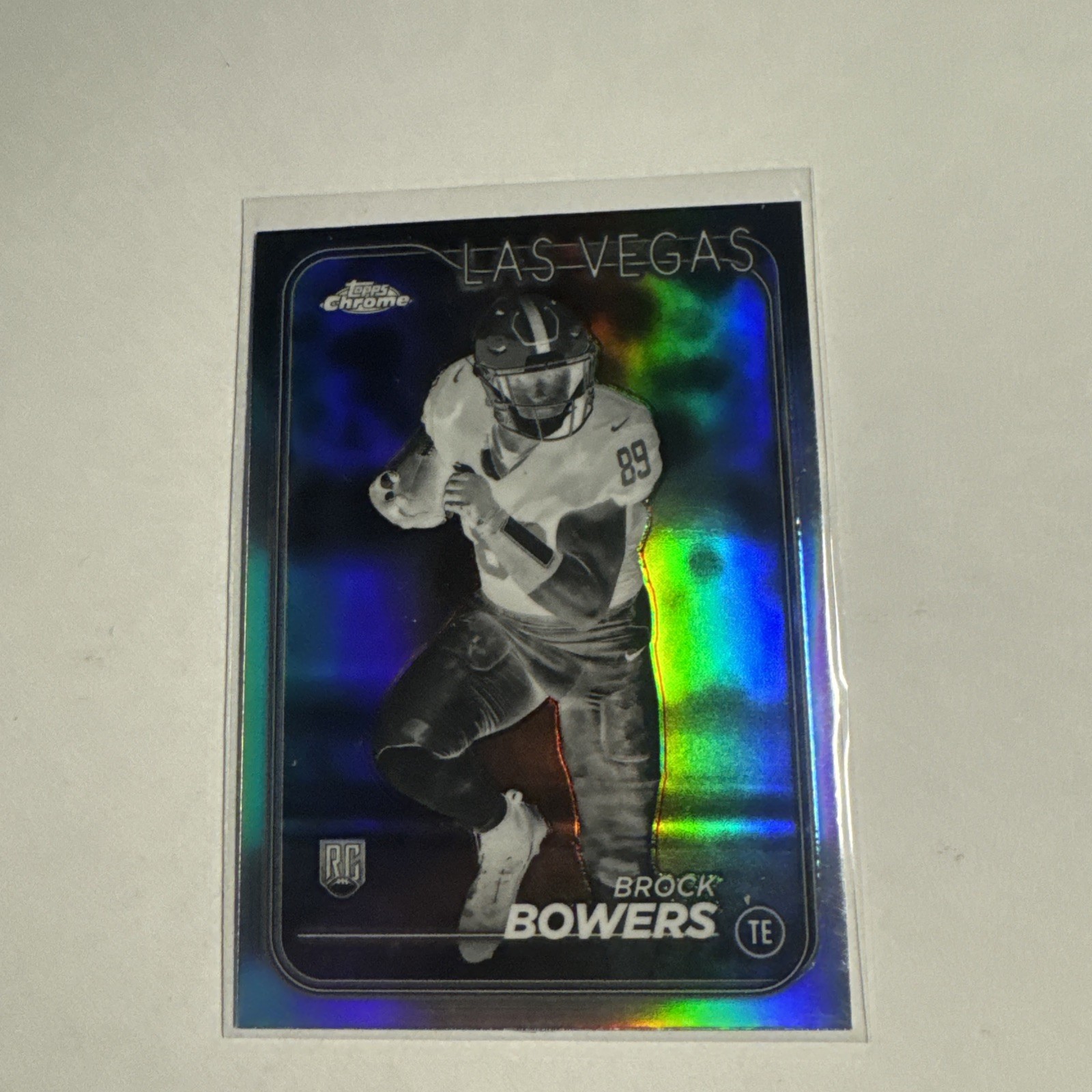 2024 Topps Chrome - Rookies Brock Bowers #207 Negative Refractor (RC)