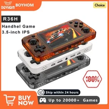 BOYHOM New R36H Retro Handheld Console Open-Source Linux System Classic Game Con