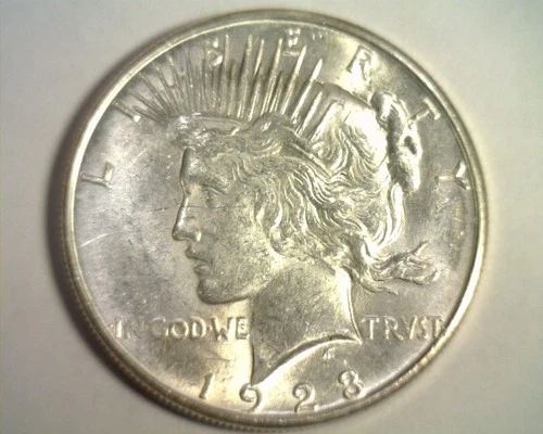 1923-S PEACE SILVER DOLLAR UNCIRCULATED UNC. NICE ORIGINAL COIN FROM BOBS COINS