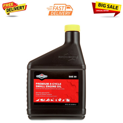 Briggs & Stratton 100005 SAE 30W 4-Cycle Engine Oil, 18 oz. Bottle
