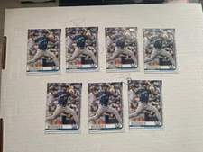 2019 Topps Series 1 Corbin Burnes 7 Card Rookie Lot