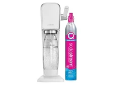 NEW SodaStream Art Sparkling Water Maker (WHITE) w/ CO2 and Carbonating Bottle