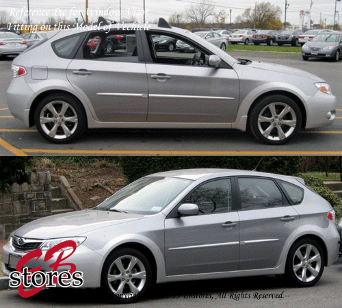 For 2008-2011 Subaru Outback Sport Smoke Window Visor Rain Guard 4pcs Set - Picture 4 of 5