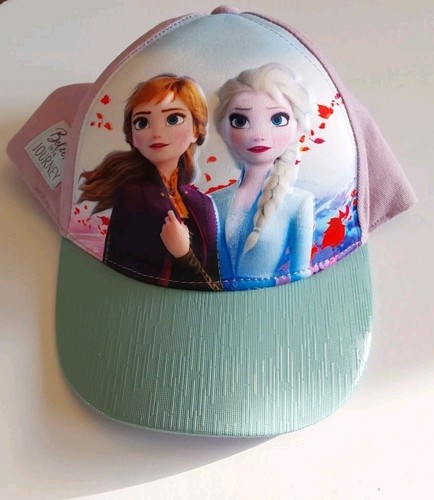 Girls FROZEN II Adjustable HAT/CAP 3D POP Pink/Teal NWT DISNEY - Picture 1 of 8