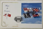 GB QEII 2001 Flags & Ensigns Minisheet Cotswold FDC Admiralty Arch London SHS