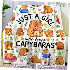 Blanket Gifts Soft Lightweight Cute Animals Stuff Throw 60"x50" Capybara