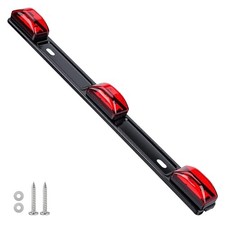 15" ID Light Bar 9 LEDs, 1PC IP67 Waterproof Identification Marker Red