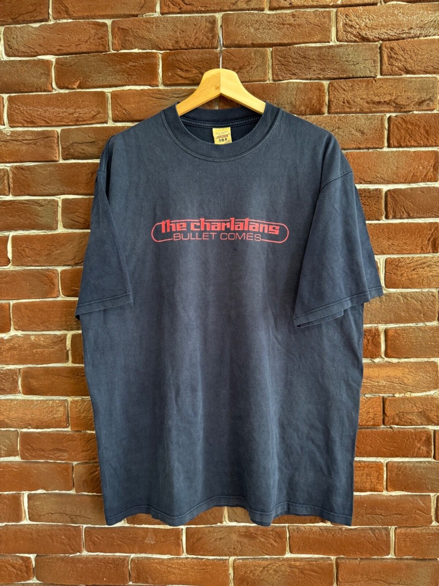 Vintage 90s The Charlatans Bullet Comes Brit Pop Band Tee XL | eBay