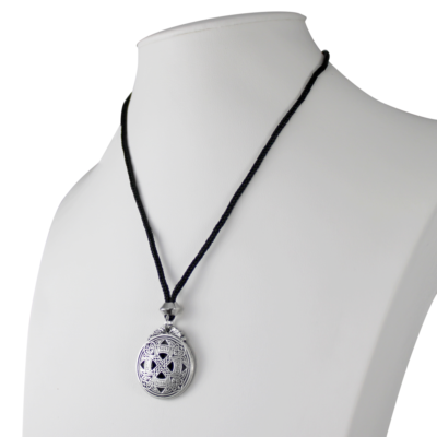 Pewter Norse Runic Love Amulet Necklace Viking Rune Pendant