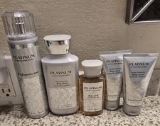 Bath & Body Works Platinum Fragrance Mist, Lotion, Gel, Cream Mixed Lot of 5