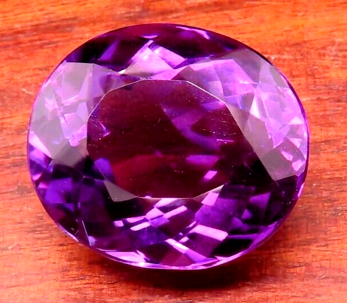 Rare Vintage Gem Amethyst Brazil Fine Natural Oval Cut 32.6 CT. 21 x 18 mm #806 - Picture 5 of 5
