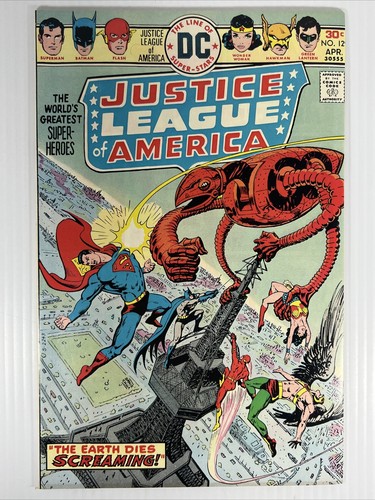 Justice League of America #129 Vol. 1 DC 1976 âge du bronze tornade rouge Superman VF - Photo 1/9