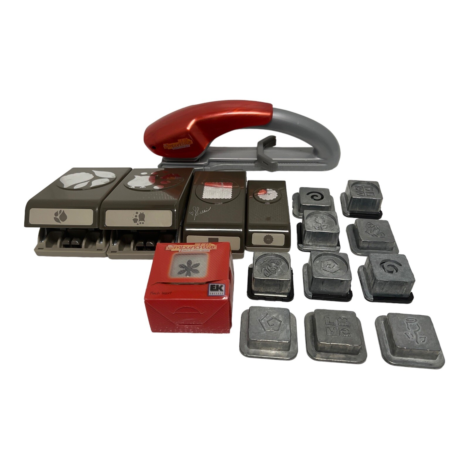 Empunchlar Punch And Emboss System With EXTRA DIES 15 Total HUGE LOT eBay