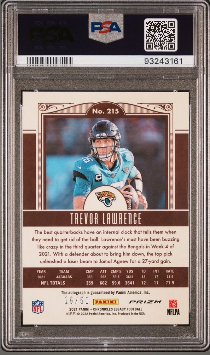 2021 Panini Chronicles - Legacy Update Rookies Trevor Lawrence