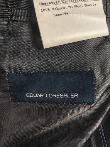 EDUARD DRESSLER modern & elegant ANZUG 2 Teile (SAKKO+HOSE) Gr. 52 TOP - Bild 7 von 7