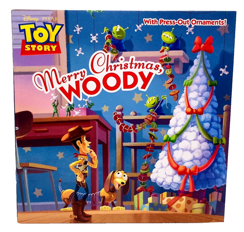 Toy Story Merry Christmas Woody PB Paperback Book Press Out Ornaments 2013 - Picture 1 of 11