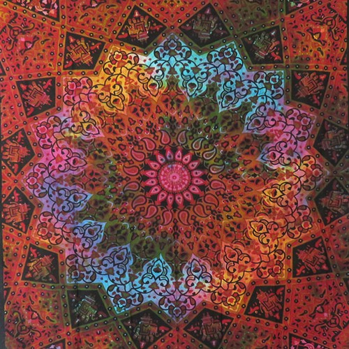 Sábana de cama bohemia boho tamaño doble tapices cuelgantes de pared indios decoración del hogar - Imagen 63 de 108