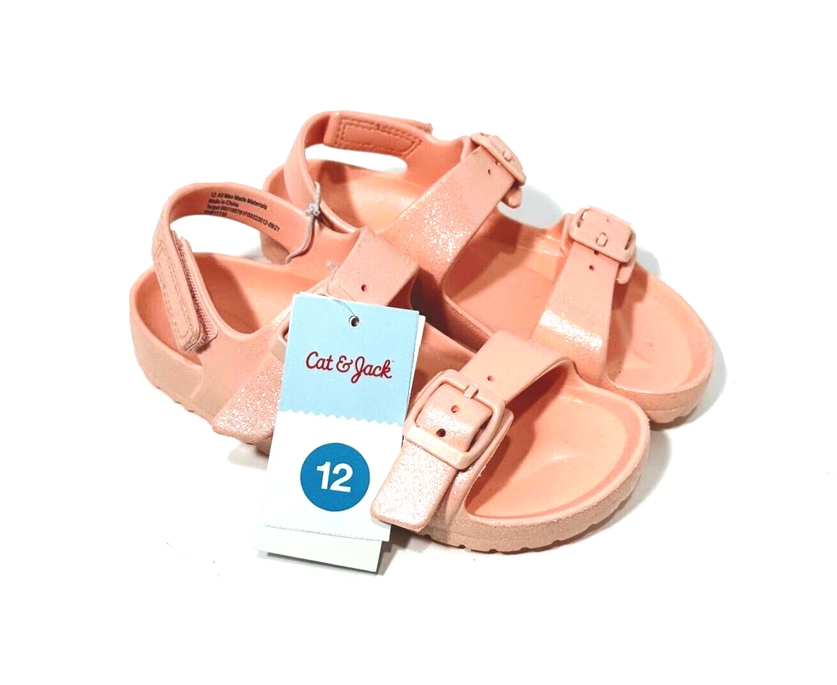 Cat Jack Toddler Ade Slip on Footbed Sandals Blush Size 12 eBay