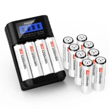 AA Batteries 1.5V Rechargeable AA  Li-Ion Batteries Universal AAA AA Charger LOT