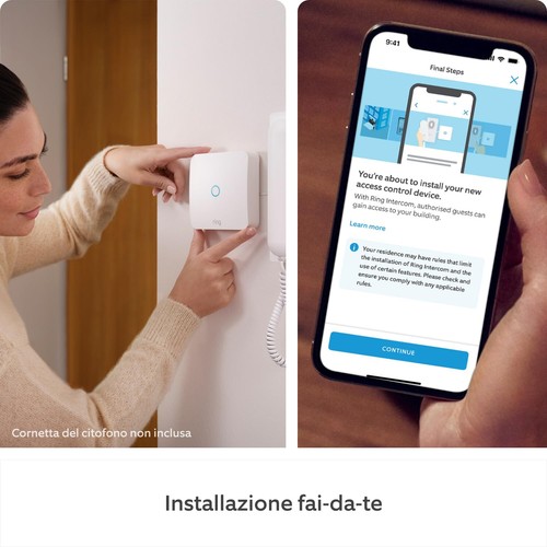 Ring Intercom Amazon Alexa Rende Smart Citofono Voce e Apertura Porta a Distanza - Foto 7 di 10