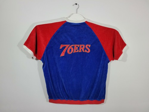 NBA Philadelphia 76ers Kurzarm Velour Oberteil Herren Größe 3XL - Bild 3 von 8