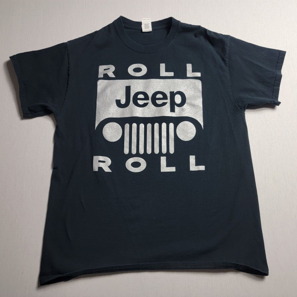 Vintage Jeep T-Shirt Mens Large Roll Jeep Roll Straight Outta JNAP