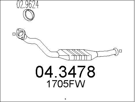Catalyseur Citroën Xsara 2.0 HDi 90 pot échappement Xsara Break
