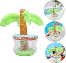 Inflatable Palm Tree Cooler Blow Up Cooler Beverage Cooler for Pool Party 26in