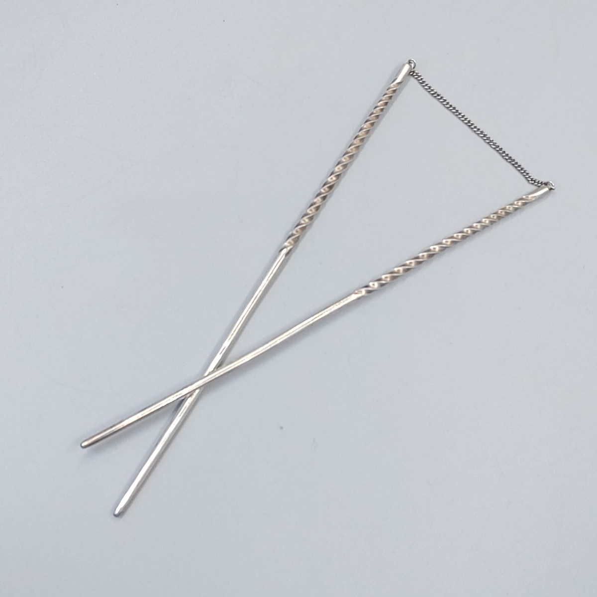 Chinese Sterling Silver Chopsticks No Monogram 42g .925 Chinese Sterling Silver Chopsticks No Monogram 42g .925
